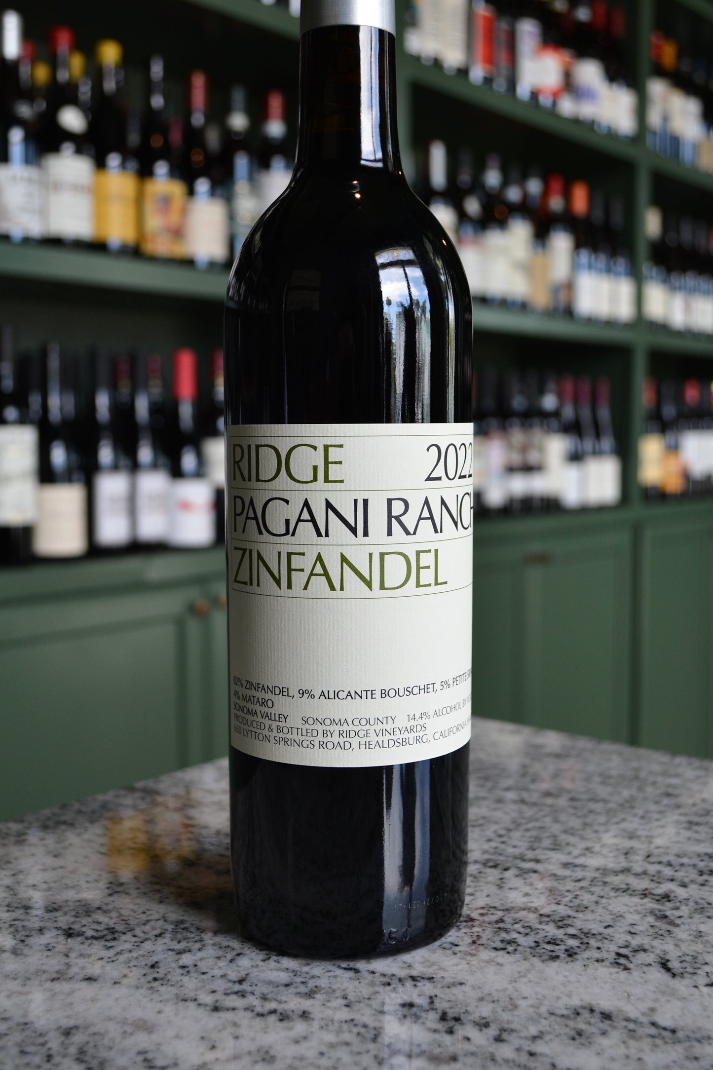 Ridge Pagani Ranch Zinfandel (2022) Sonoma Valley, California