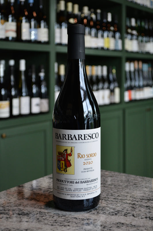 Produttorin del Barbaresco Reserva Rio Sordo (2020) Piedmont, Italy